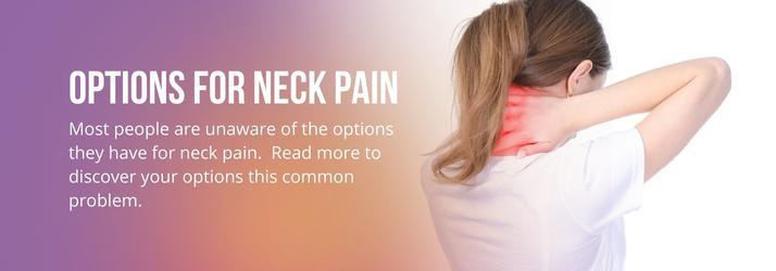 Article graphic showing a woman holding her neck