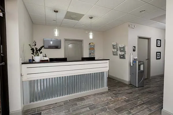 The Source Chiropractic reception desk